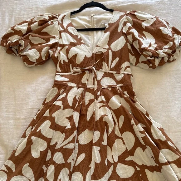 chinese dress ladies House of Harlow 1960 Women's Dress, Brown Multi, M at Amazon Women's  Clothing store